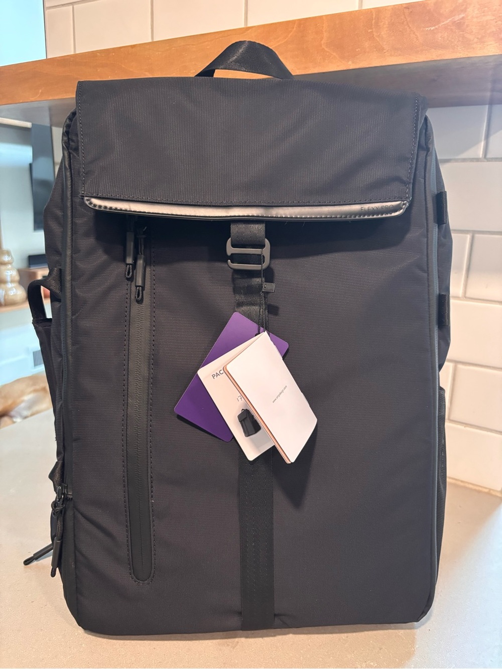 Simp Design Flexy Pro Travel Backpack — BLACK | NWT